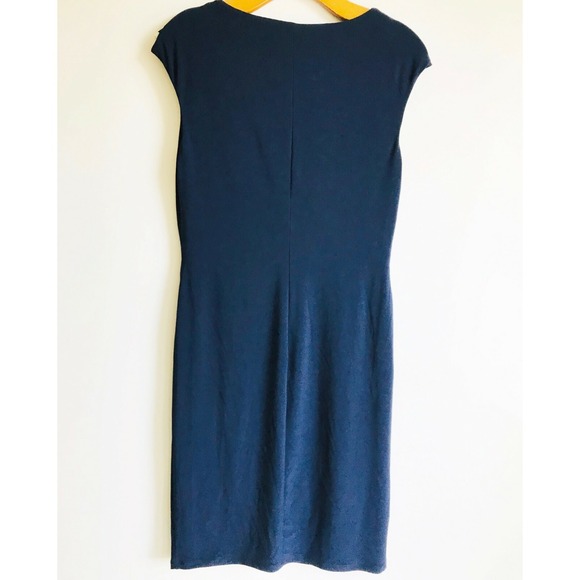 NWT Lauren Ralph Lauren Women Navy/White Midge‎ Two Tone Ruffle Sheath Dress sz6 - Picture 5 of 9